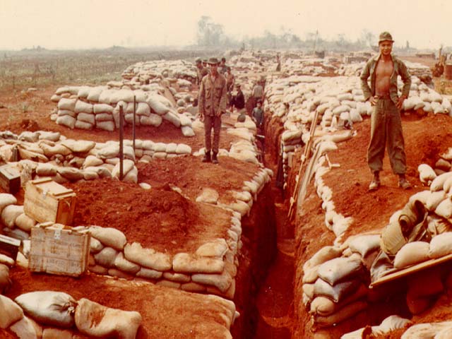 The Trenches system in The Khe Sanh Combat Base the battle of khe sanh