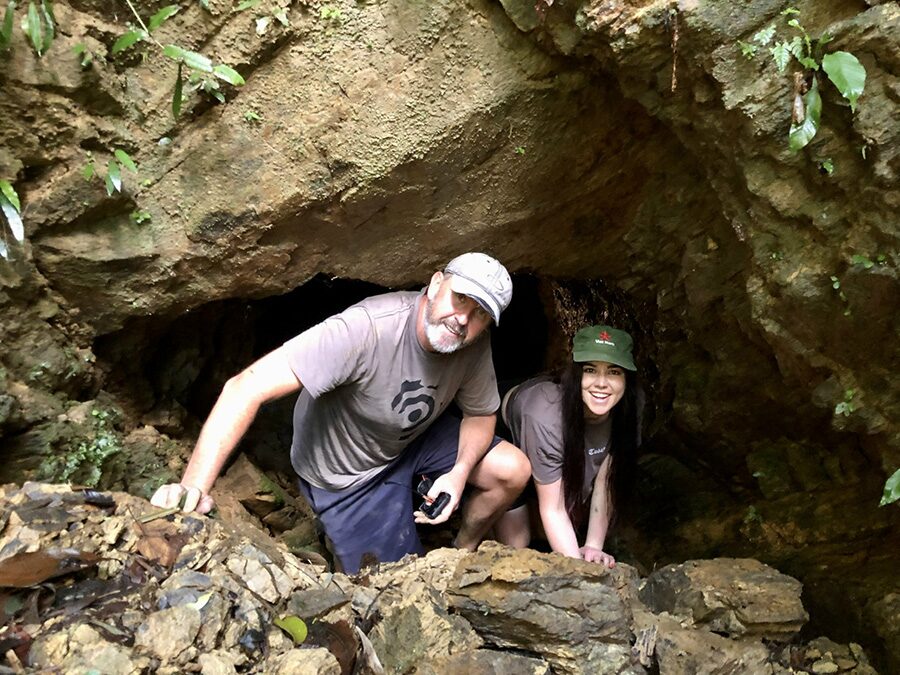 A historical tour group at the famous battle site of Hamburger Hill.